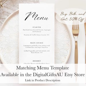 Modelo de Marcador de Lugar Imprimível: Etiquetas de Nome para Jantar Imprimíveis para Casamento, Festa, Caligrafia Elegante (Download Digital Editável em Tela) imagem 5