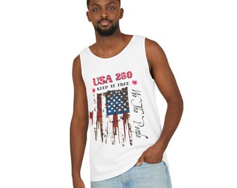 USA 250 Jahre Unisex Garment-Dyed Tank Top