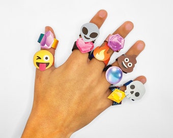 DIY Printable Paper Rings Template - Adjustable sizes, Colourful, Creative, and Fun! 600+ Combinations!