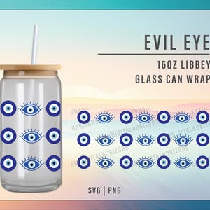 Boho Evil Eye Wrap Bundle, 16oz Tumbler PNG Design, Digital Download, Boho Protection Mug Wrap