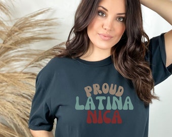 Proud Latina Nica Comfort Colors Garment Dyed T-shirt, Proud Latina Nicaraguense, Nica tee, Nicaraguan T-shirt, Latina Pride, Gift for her