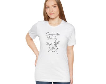 Stronger than Yesterday T shirt, Motivational Workout Tee, Inspirational Gym Shirt, Fitness Top, Activewear Apparel, Fitness Motivation