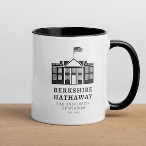 Berkshire Hathaway University Coffee Mug - Warren Buffett & Charlie Munger
