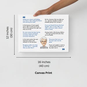 ピーター・リンチの名言キャンバス | 投資に関する名言トップ10 ウォールアート | 株式市場の知恵 | バリュー投資ギフト | 金融オフィス装飾