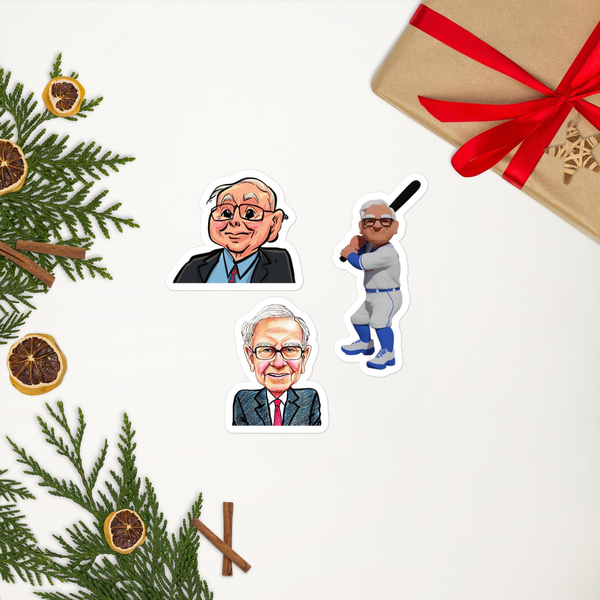 Warren Buffet Sticker Reputation Warren Buffett & Charlie Munger Sticker Set: Investor Gift - Etsy