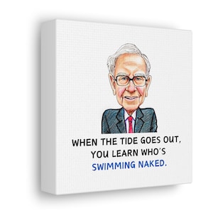Picture Frame, Art Print, Warren Buffett Wall Art, Value Investor Best Gift Ideas, Unique investing gift, Gift for finance students