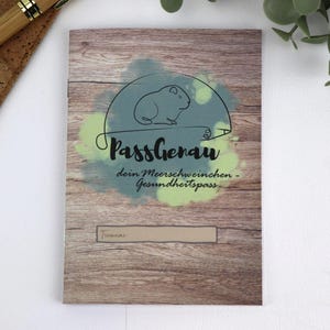 PassGenau Meerschweinchen- Gesundheitspass, Tierpass, Heimtierausweis, Gesundheitsheft, Tierausweis