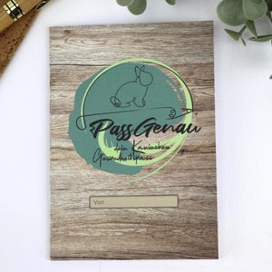 Passeport de santé pour lapin PassGenau, passeport pour animaux, passeport pour animaux de compagnie, certificat de vaccination, carnet de vaccination, carnet de santé, passeport pour animaux