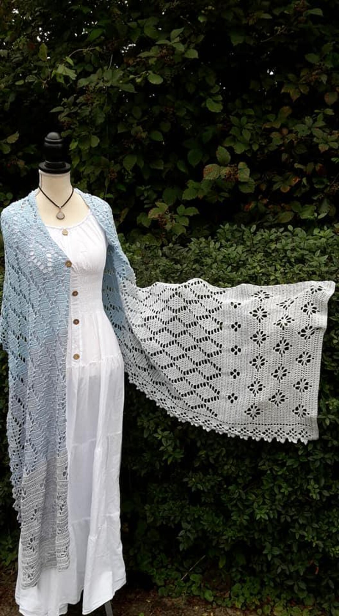 Crochet Pattern Stola Autumn Leaves German, English - Etsy