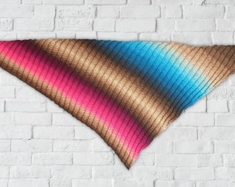 Crochet pattern for shawl DDale (German, English, Finnish)