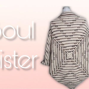 Crochet Pattern Shrug Soul Warmer Blanket Soul Sister German English Finnish