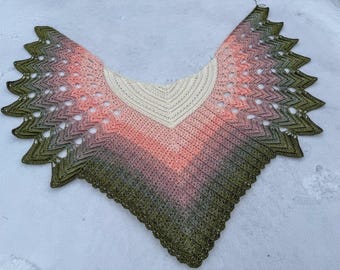 Crochet Pattern for the Veilwyn Shawl (german, English) - Etsy