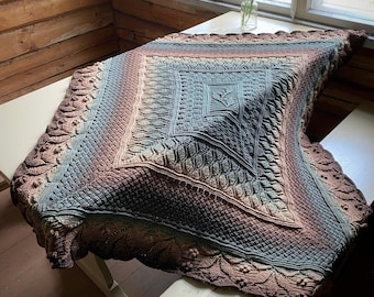 Patrón de crochet manta Hiraeth Alemán, Inglés