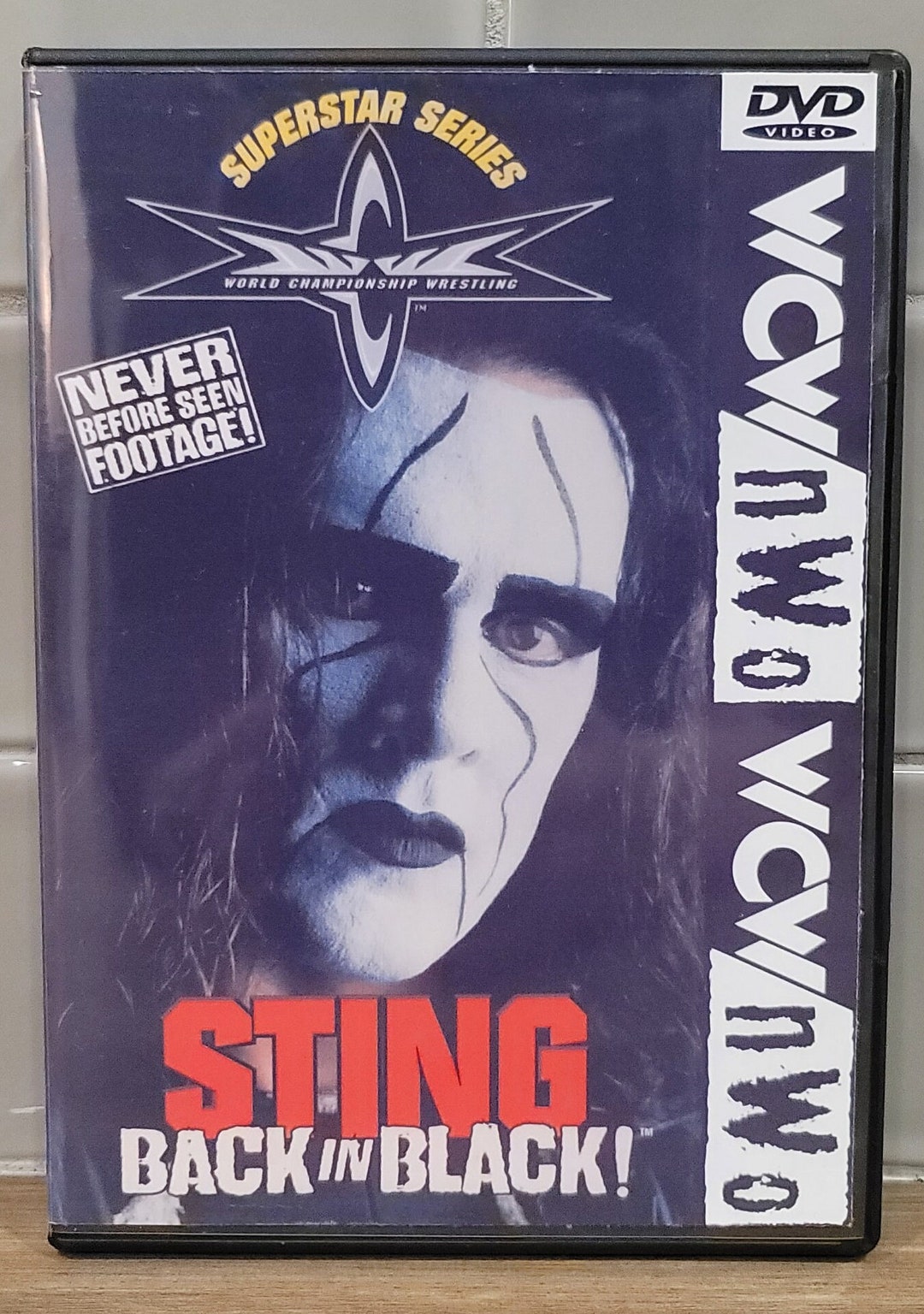 WCW/NWO Superstar Series Sting Back in Black DVD - Etsy