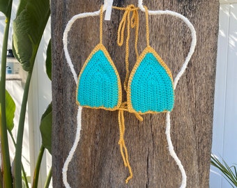 Handmade crochet bikini top