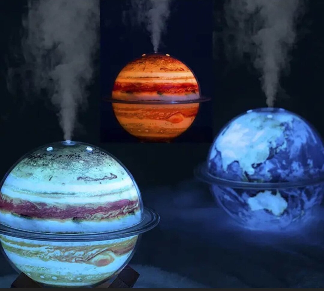 Humidifier Very Cute Earth and Jupiter Mini Air Humidifier USB Aromatherapy Essential Oil
