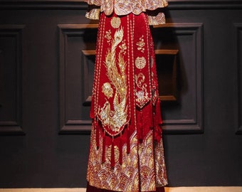 ciuhe dress longfeng coat wessing dress chinese kimono