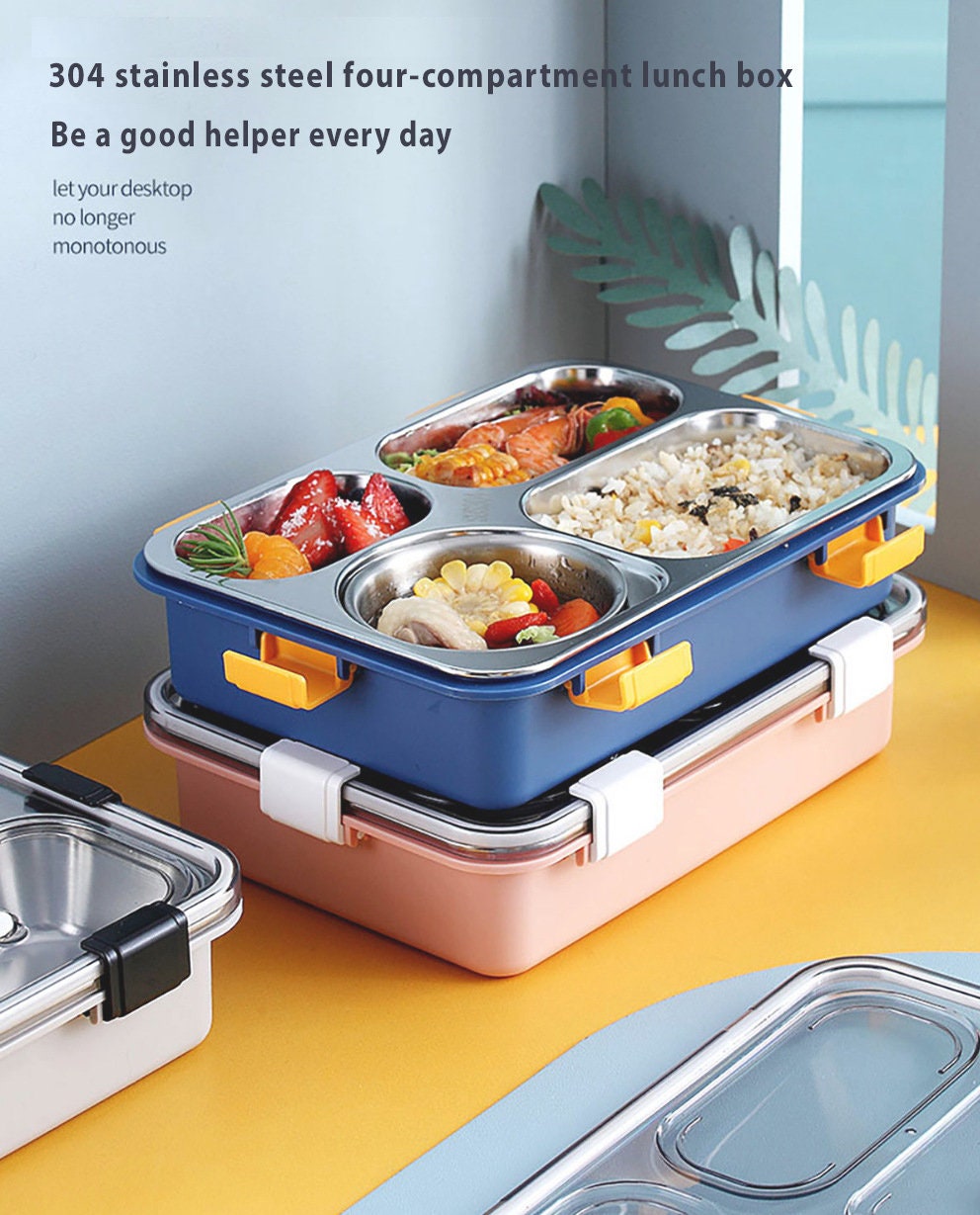 Stainless Steel Lunch Box Adult Compartment Stainless Steel Insulation Lunch  Box 304 Stainless Steel Student Lunch Box