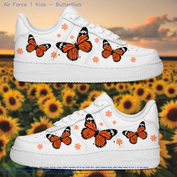 Order now>>> etsneaker.com/aaf1-111 Air Force 1 Kids Butterflies air force 1 custom Limited Edition-Perfect Gift,Mother day gift
