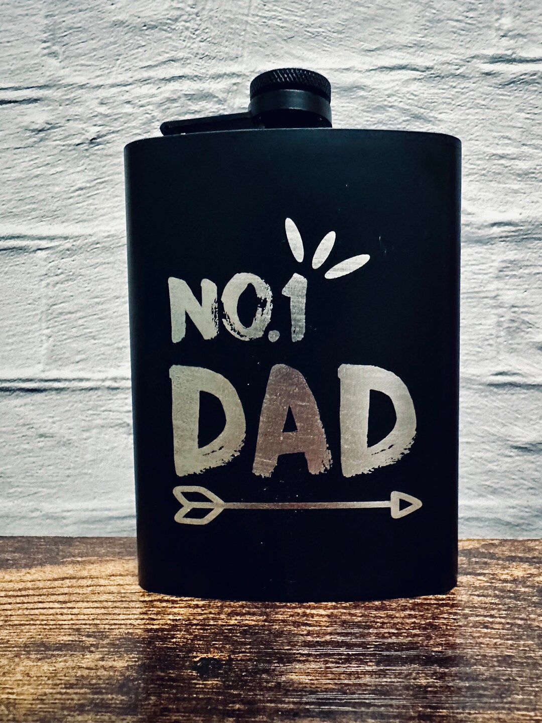 8oz Customizable Flask for Dad - Etsy