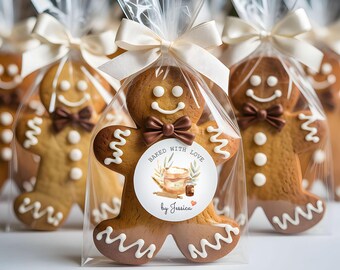 Homemade Bakery Labels, Custom Bakery Stickers, Personalized Baked With Love Sticker, 2” Round Matte Stickers