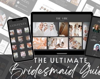 Editable Bridesmaid Guide PowerPoint Template: Digital Wedding Planner