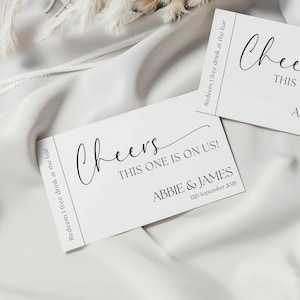 Fichas de bebida personalizadas para barra de bodas // fichas de bebida de boda, fichas de bebida, obsequios de boda para invitados, obsequios de fiesta, obsequio de boda