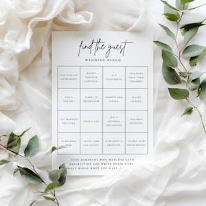 Guest Who? | Wedding Table Games, Wedding Games, Reception Games, Bundle, Wedding Bingo | Trivia Quiz | Advice for Newly Weds image 7