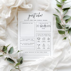 Wedding Table Games, Wedding Games, Reception Games, Bundle, Wedding Bingo | Trivia Quiz | Advice for Newly Weds | Guess Who Guest who?