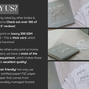 Wedding Table Games, Wedding Games, Reception Games, Bundle, Wedding Bingo | Trivia Quiz | Advice for Newly Weds | Guess Who image 7