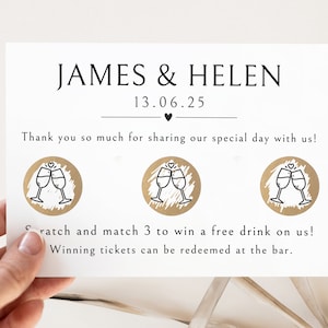 Bomboniere personalizzate per matrimonio // Gratta e vinci, Bomboniere per matrimonio, Gettone per drink, Gratta e vinci per drink per matrimonio, Bomboniere per matrimonio