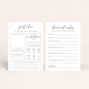 Guest Who? | Wedding Table Games, Wedding Games, Reception Games, Bundle, Wedding Bingo | Trivia Quiz | Advice for Newly Weds image 2