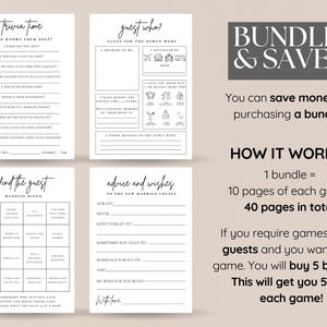Guest Who? | Wedding Table Games, Wedding Games, Reception Games, Bundle, Wedding Bingo | Trivia Quiz | Advice for Newly Weds image 10
