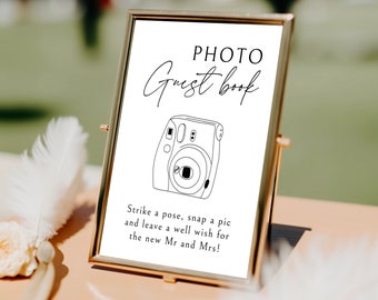 Polaroid Guestbook Sign, Guest Book, Wedding Guest Book Polaroid, Digital Download, Guestbook Sign, Wedding Guest Book Sign