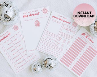 Gioco per la festa dell'addio al nubilato // Addio al nubilato, giochi per la festa nuziale, In My Bride Era / A6 stampato / mr e mrs / Bingo per l'addio al nubilato / Ricordi / Quiz