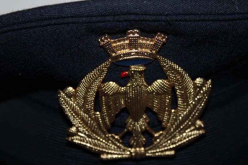 Berretto militare italiano con fregio ad aquila – anni ’70/’80 – taglia 57 画像 2
