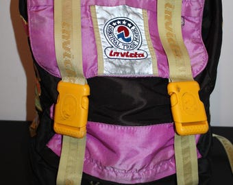 【希少・80sヴィンテージ厚手4mm イカット 携帯ラグ】フィリピン イフガオ族 Invicta Fluo Vintage 90s Backpack – Original Iconic Model - Etsy