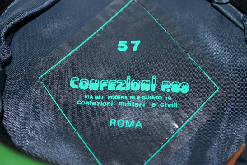 Berretto militare italiano con fregio ad aquila – anni ’70/’80 – taglia 57 画像 14