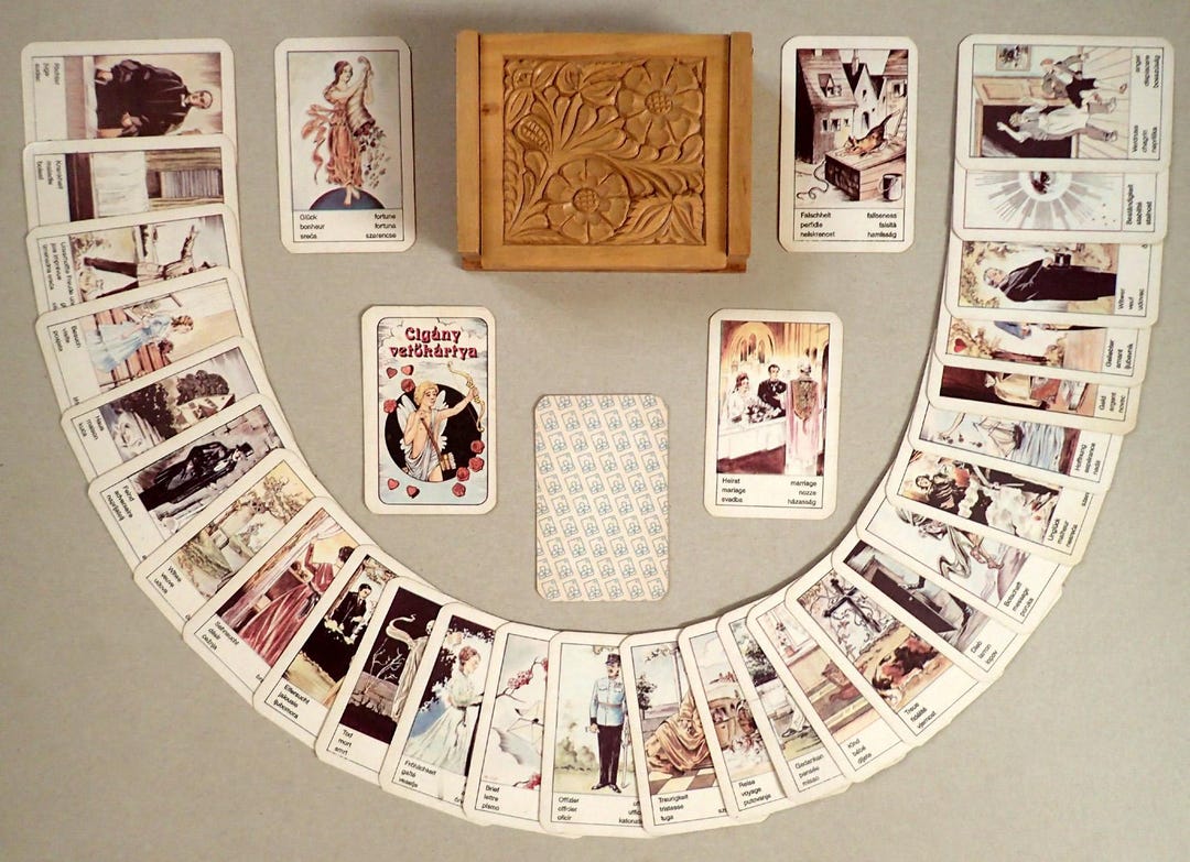 Very Old Retro Vintage Gypsy Card Fortune Telling Oracle Seeding Card ...