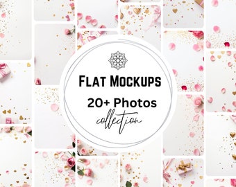 Flatlay Mockup Images, Stock Photography, Flat Photos, Flat Stock Photos, Styled Stock Photography, Roses Photos, Valentines Photos