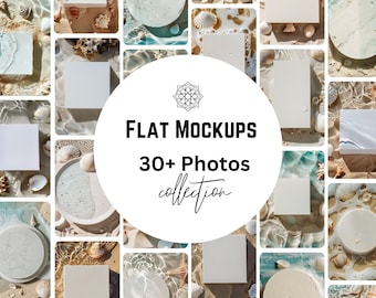 Seashell mockup, Slabs, Beach, Product mockup, Flatlay Images, Stock Photography, Flat Photos, Flat Stock Photos, Styled Stock Photography