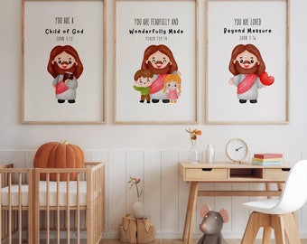 Christian Nursery Decor: Bible Verse Prints (Digital Download)