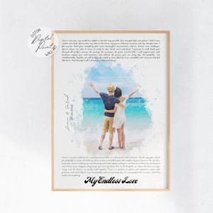 Voeux de mariage avec photo, idée cadeau d'anniversaire personnalisé, impression voeux de mariage, art mural mariage, voeux à imprimer, voeux sur papier, voeux à télécharger