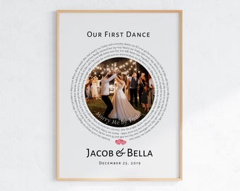 Custom Song Lyrics Print, Our Song Custom Print, Wedding Gift, Paper Anniversary Gift Music Wall Art, First Dance, Wedding Song, Digital Art