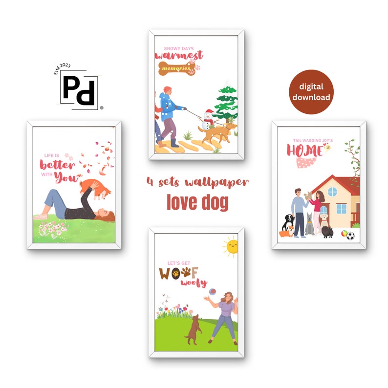 Dogs Quotes Wallpaper Loving Dog Wall Art Dogs Mom and Dad Dogs Home