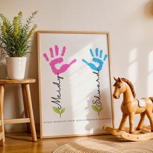 Personalized Handprint Art - Custom Baby Keepsake Gift (Digital Download)