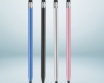 2 Pcs Colorful Stylus Pens with high accuracy rubber Tips. Touchscreen Pen for Android Ipad Iphone Tablet PC. Great for gifts.