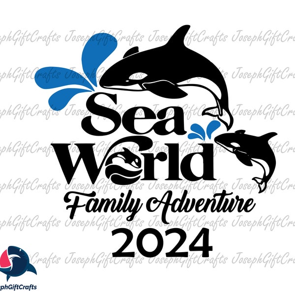 Sea World Family Adventure 2024 Archivo, Sea World 2024 Svg, Sea World Family Svg, sea world svg, Descarga instantánea