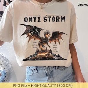 Onyx Storm Dragon PNG, Fourth Wing Fan Art, Basgiath War College Printable, Fantasy Book Dragon Transparent Clipart for Readers
