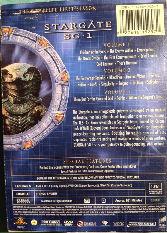 Stargate SG-1 Season One - Etsy